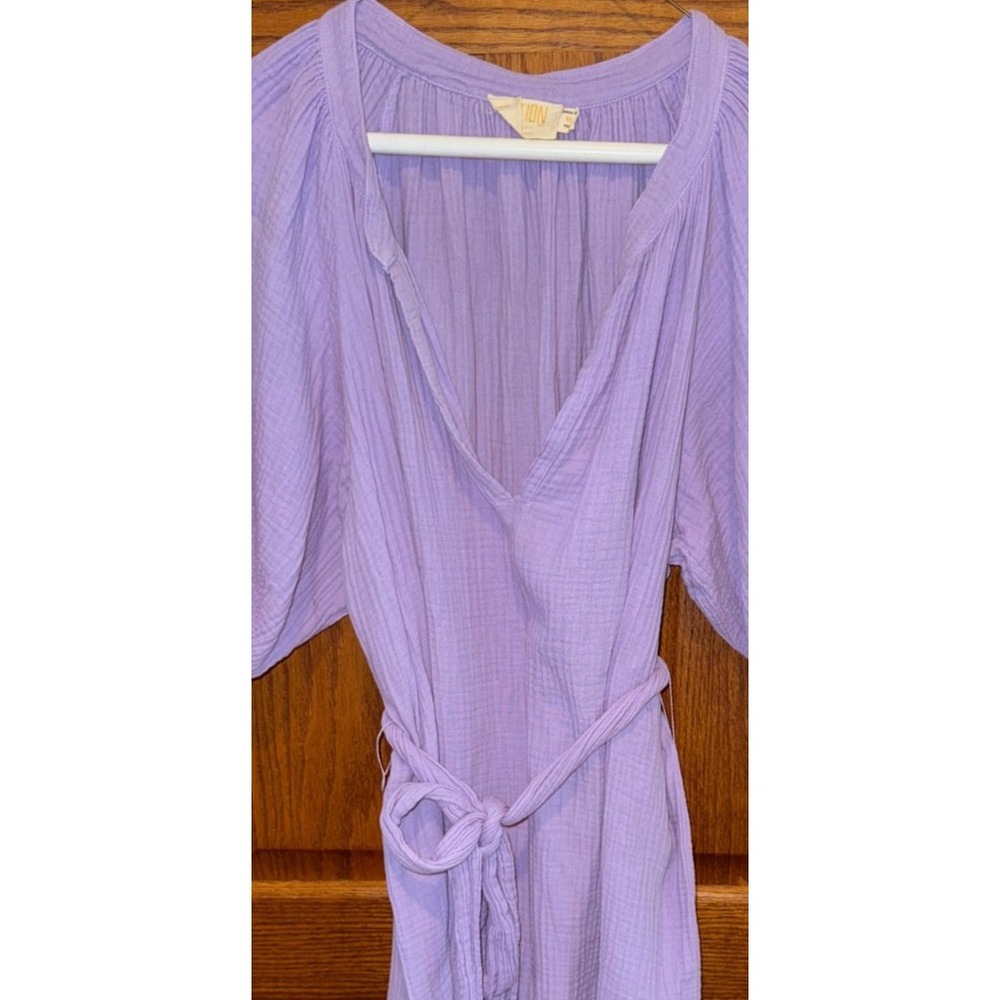 Nation LTD Finley Belted Easy Dress Lavender Fields Medium soft girl minimalist